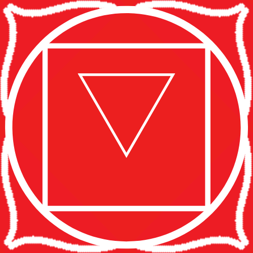 The Root Chakra is symbolized by a lotus flower with four petals.